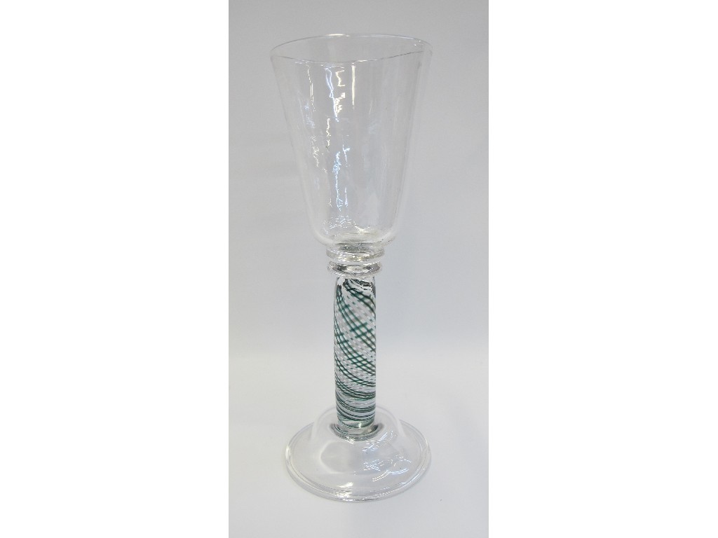 Appraisal: Anthony Stern contemporary studio glass goblet signed to base