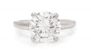 Appraisal: A Platinum and Diamond Ring dwts A Platinum and Diamond