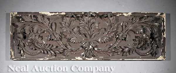 Appraisal: A Queen Anne Carved and Painted Architectural Element early th