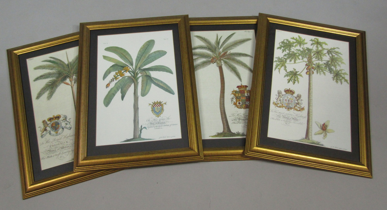 Appraisal: After Mind Prince of Wales palm tree plate with coat