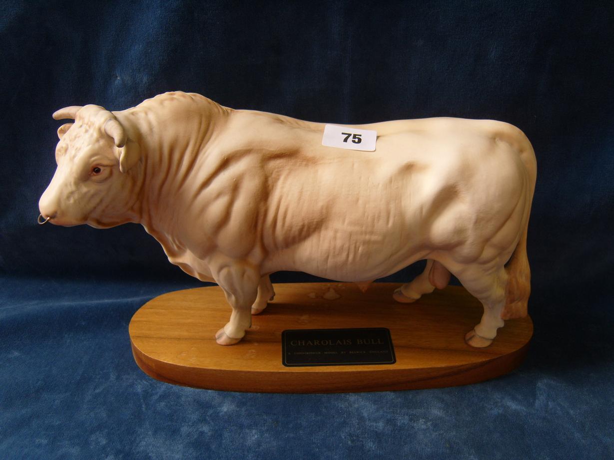 Appraisal: A Beswick matt glazed connoisseur model of a Charolais Bull