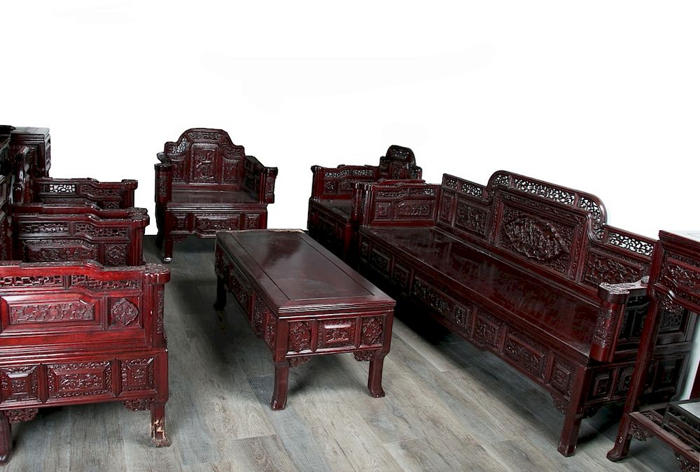 Appraisal: A SET OF EIGHT PIECES FURNITURE A set of furniture