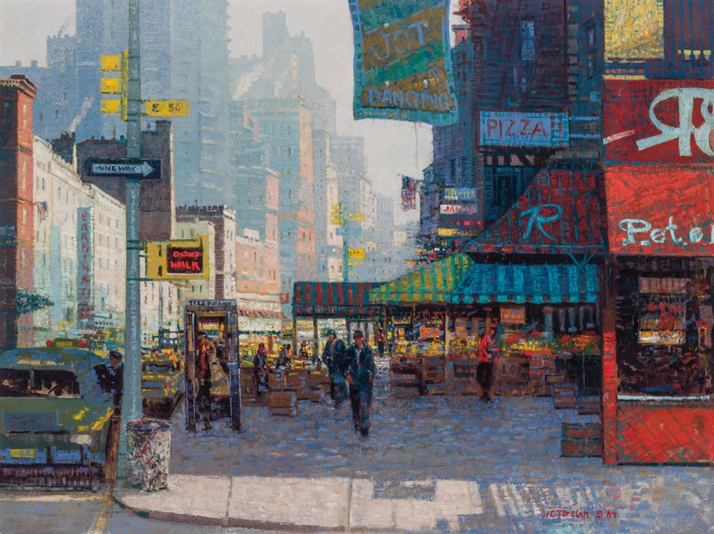 Appraisal: JOHN C TERELAK American b Sunday Morning New York City