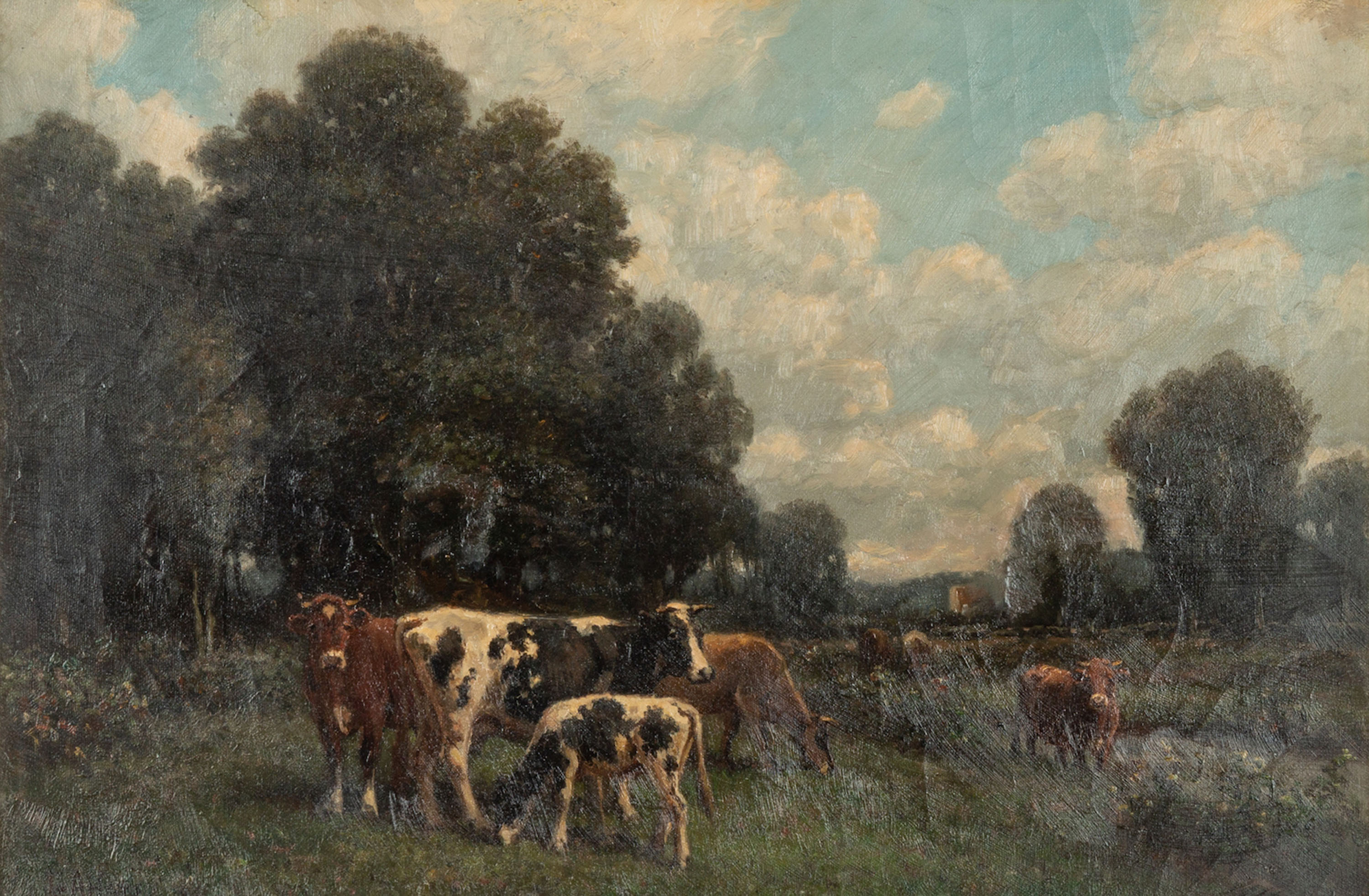 Appraisal: GEORGE ARTHUR HAYS AMERICAN - SUMMER AFTERNOON Oil on canvas