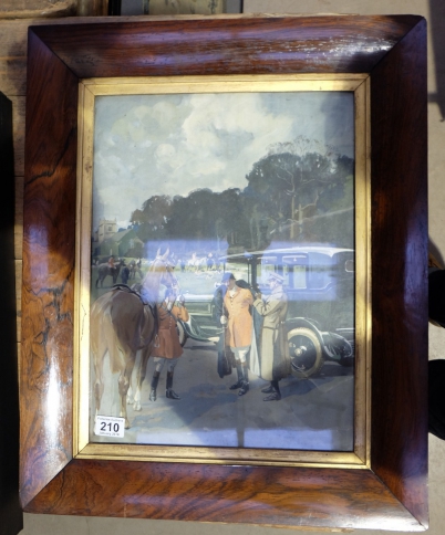 Appraisal: Framed picture of Hunting scene