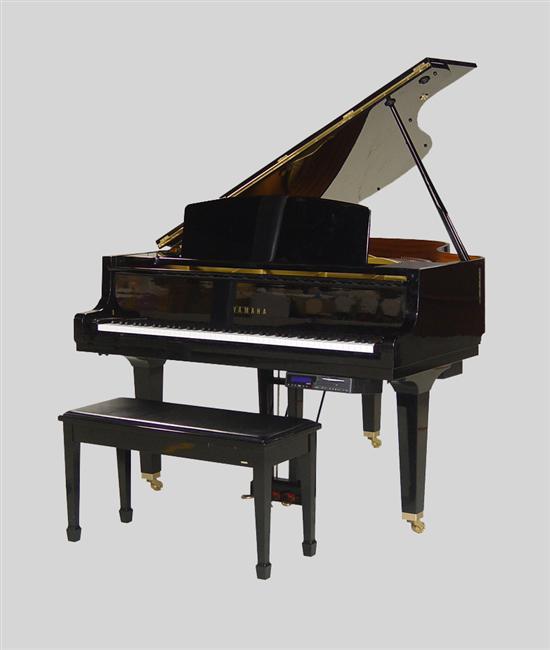 Appraisal: Yamaha Grand Piano Late th Century Model GH Black lacquer