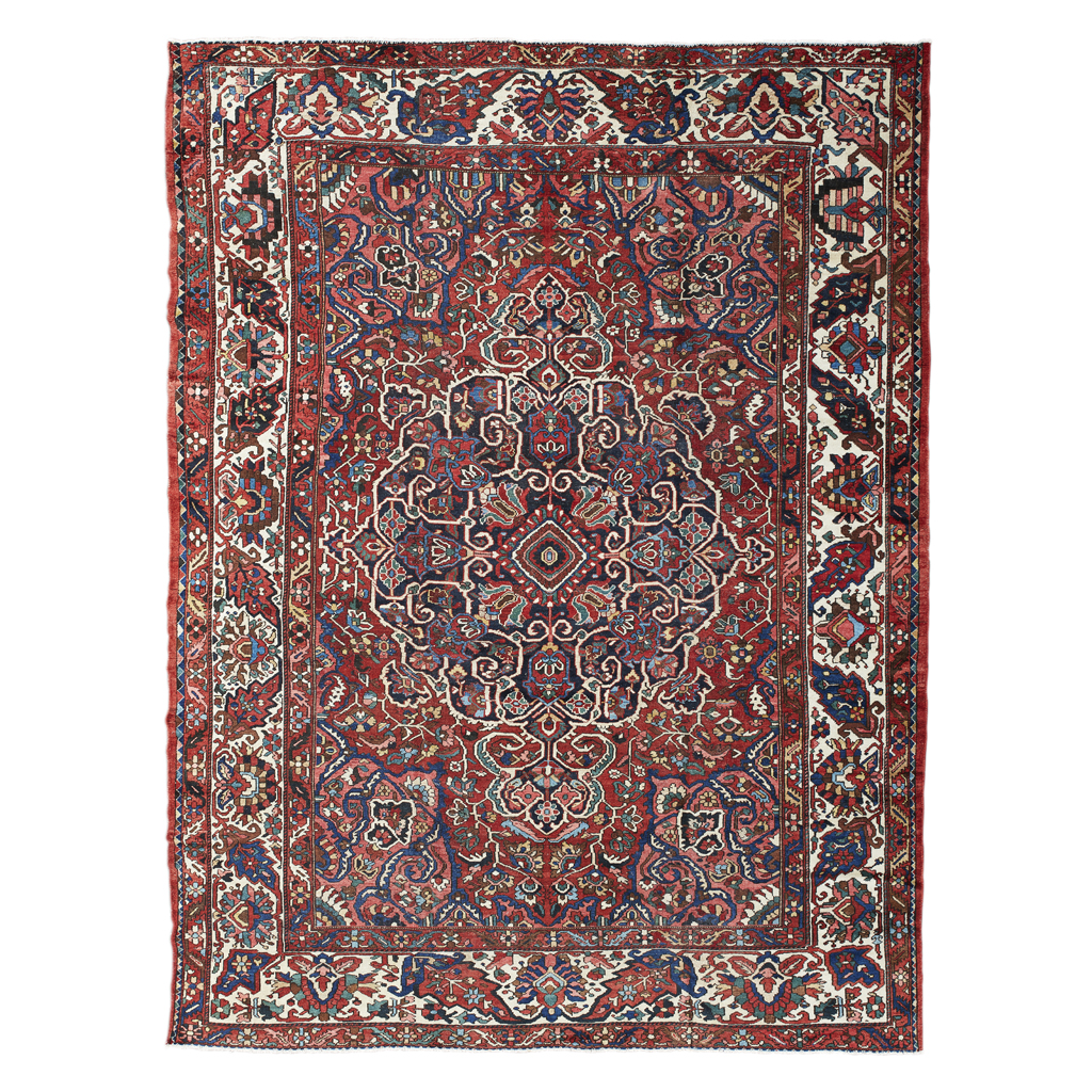 Appraisal: BAKHTIARI CARPET WEST PERSIA TH CENTURY the dark red field