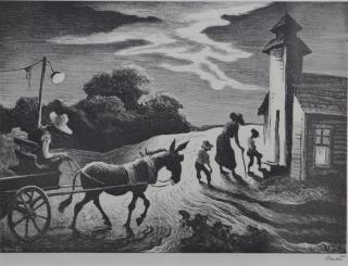 Appraisal: LOT WITHDRAWN FROM SALE Thomas Hart Benton American - Prayer