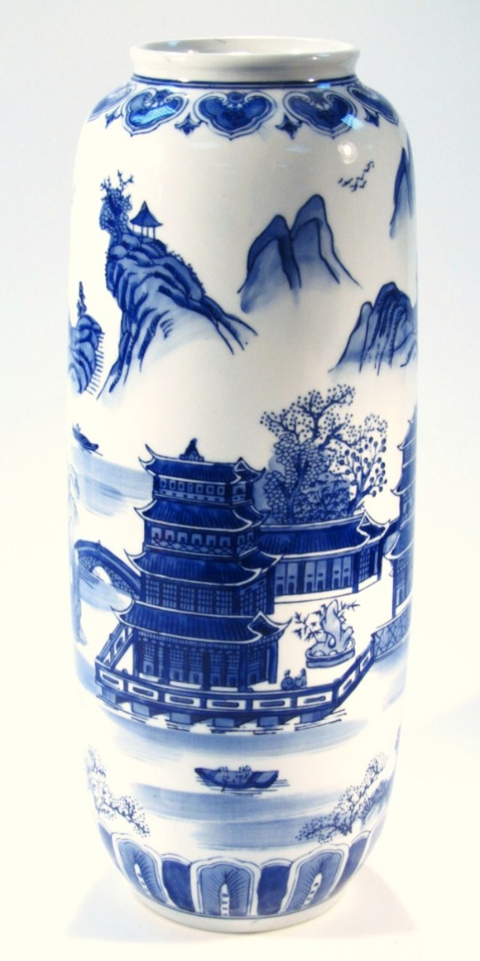 Appraisal: A Chinese Republican period porcelain blue and white floor standing