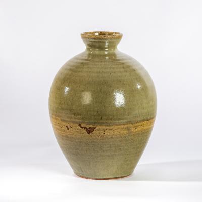 Appraisal: Paul Barron British - a stoneware bottle vase in graduated