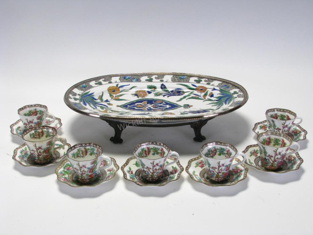 Appraisal: Coalport 'Indian Tree' china and French Platter set of seven