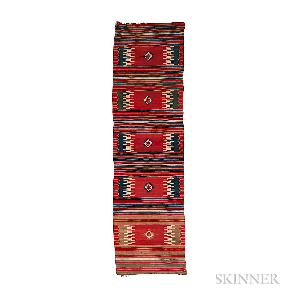 Appraisal: Kilim Runner Kilim Runner Iran c ft in x ft