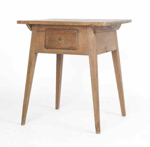 Appraisal: Pennsylvania pine splay leg table early th c h w