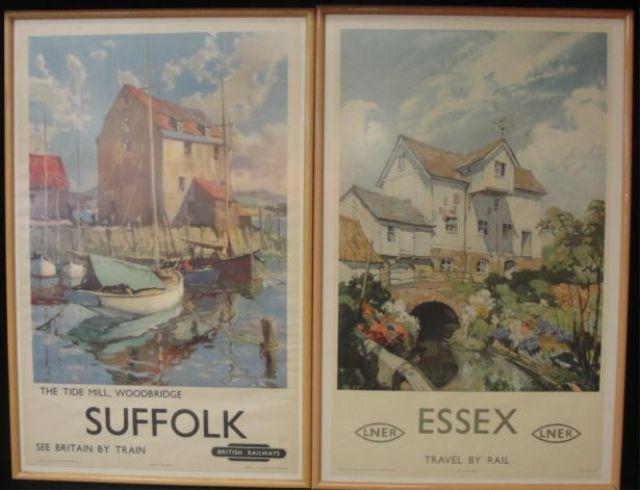 Appraisal: Pair of British Rail Color Posters Professionally and archivally framed