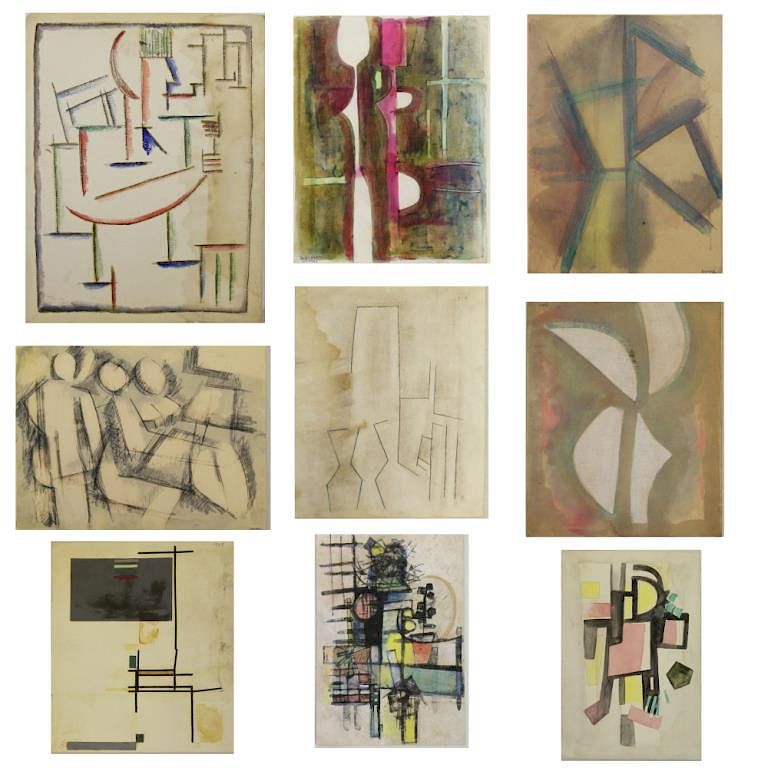 Appraisal: XCERON Jean Collection of Works on Paper Nearly all signed