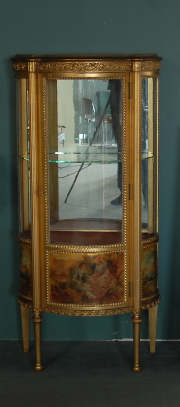 Appraisal: A French Gilt Vitrine in the Louis XV Taste having