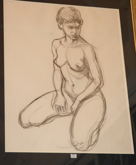 Appraisal: GEOFFREY MAINWARING NUDE STUDY PENCIL