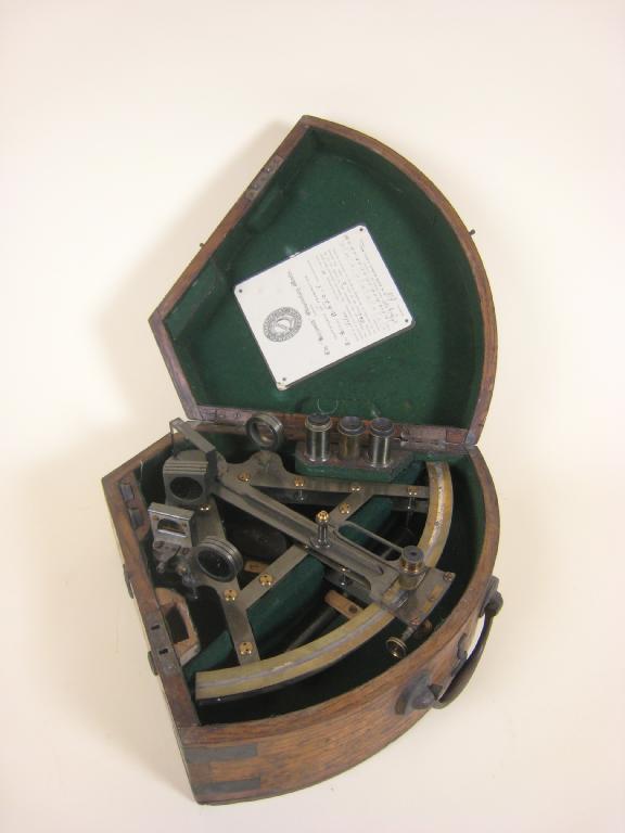 Appraisal: A th Century Sextant in oak case