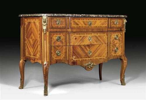 Appraisal: CHEST OF DRAWERS A LA GRECQUE Transition probably by R