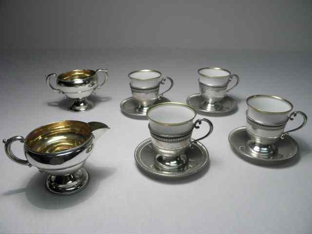 Appraisal: Lot of assorted sterling silver tablewares Includes total pieces Cartier