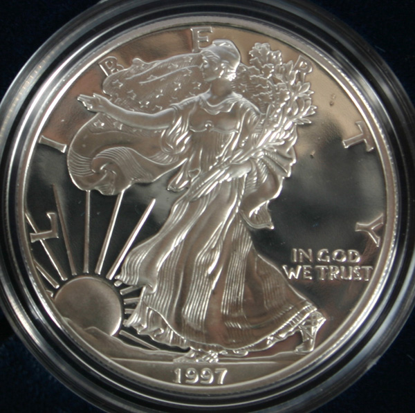 Appraisal: Two US Mint American Silver Eagle oz Proof Coins