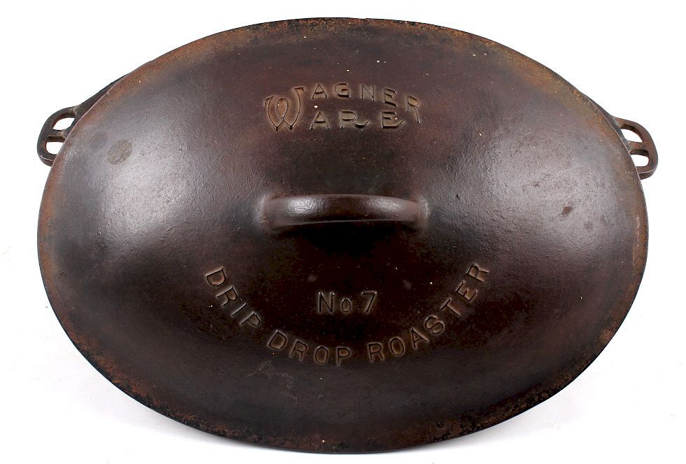 Appraisal: Wagner Ware Cast Iron Large No Oval Roaster For your