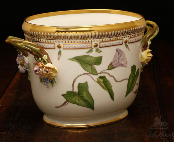 Appraisal: A Royal Copenhagen Flora Danica wine cooler A Royal Copenhagen