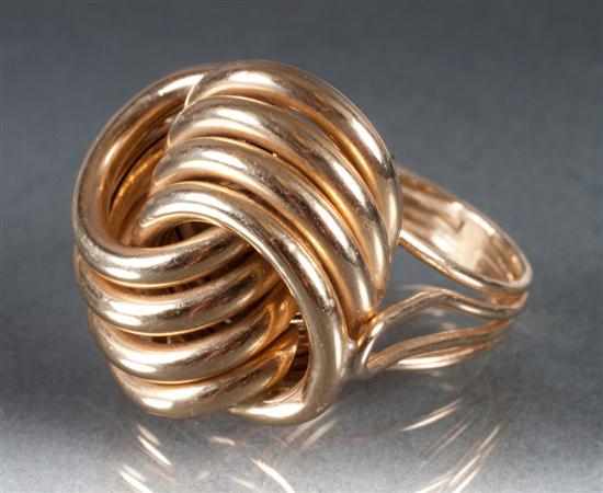 Appraisal: K gold twisted knot-form ring grams size Estimate - Any