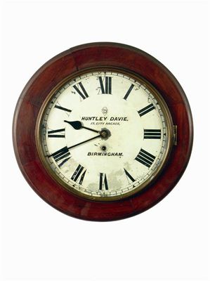 Appraisal: A wall clock the single barrel movement to a painted