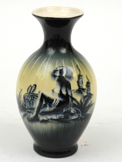 Appraisal: DIANA WARE New South Wales circa Baluster ceramic vase painted