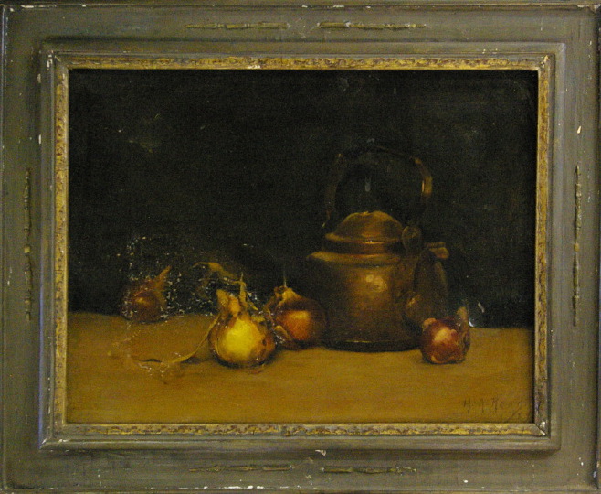 Appraisal: Continental School th Century Still Life with Copper Kettle and