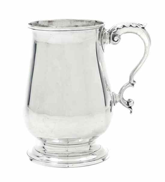 Appraisal: A George III Silver Mug Hester Bateman London of baluster