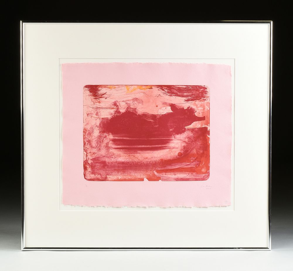 Appraisal: HELEN FRANKENTHALER American - A PRINT The Red Sea -