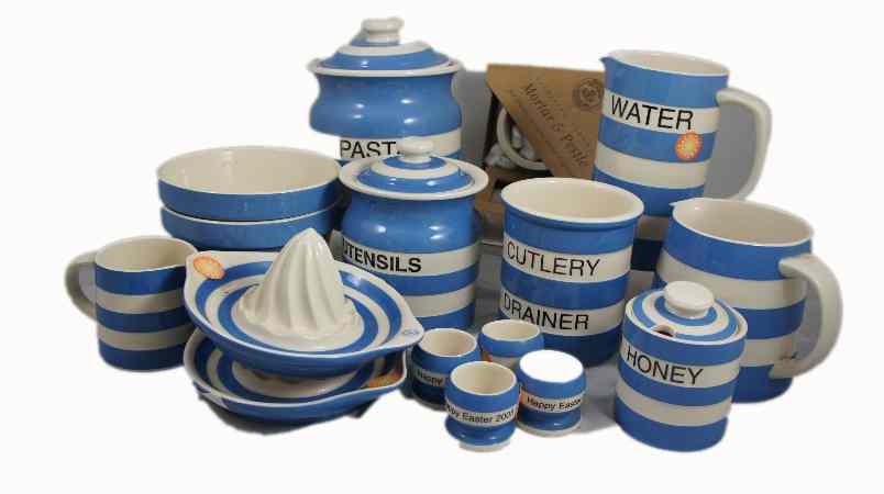 Appraisal: A collection of TG Green Cornish Blue Ware to include