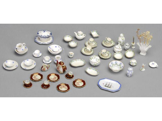 Appraisal: Lot of Porcelain Tea Sets MN A hand-painted porcelain tea