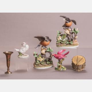 Appraisal: A Group of Four Porcelain Birds Form Figures th Century