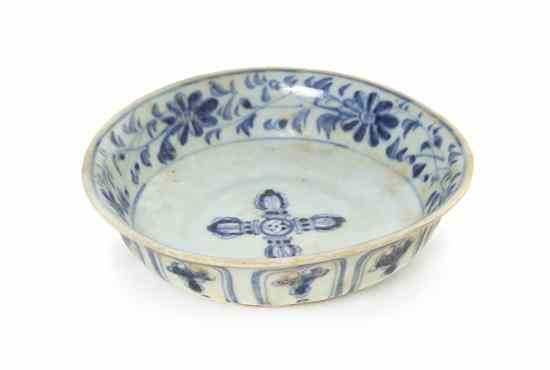 Appraisal: A Chinese Porcelain Dish having underglaze blue decoration with a