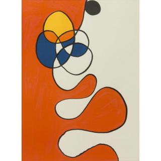 Appraisal: Lithograph after Alexander Calder Framed lithograph Spring Composition after Alexander