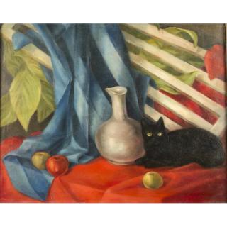 Appraisal: Joseph Tanous Painting Framed oil on canvas still life by