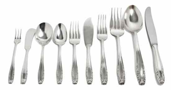 Appraisal: An American Sterling Silver Flatware Service for Twelve Wallace in