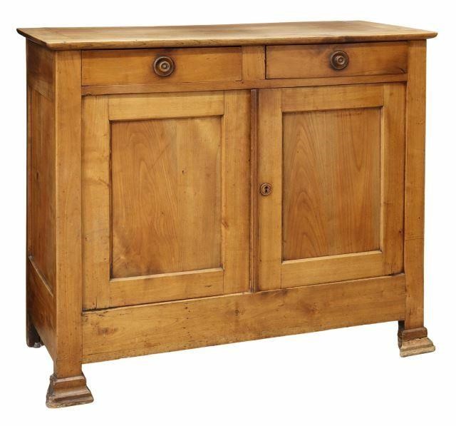 Appraisal: French Louis Philippe period fruitwood sideboard mid th c fitted