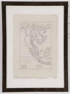 Appraisal: Engraved Map of Southeast Asia and Indian Ocean French late