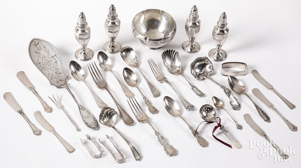 Appraisal: Group of miscellaneous sterling silver tablewares Group of miscellaneous sterling