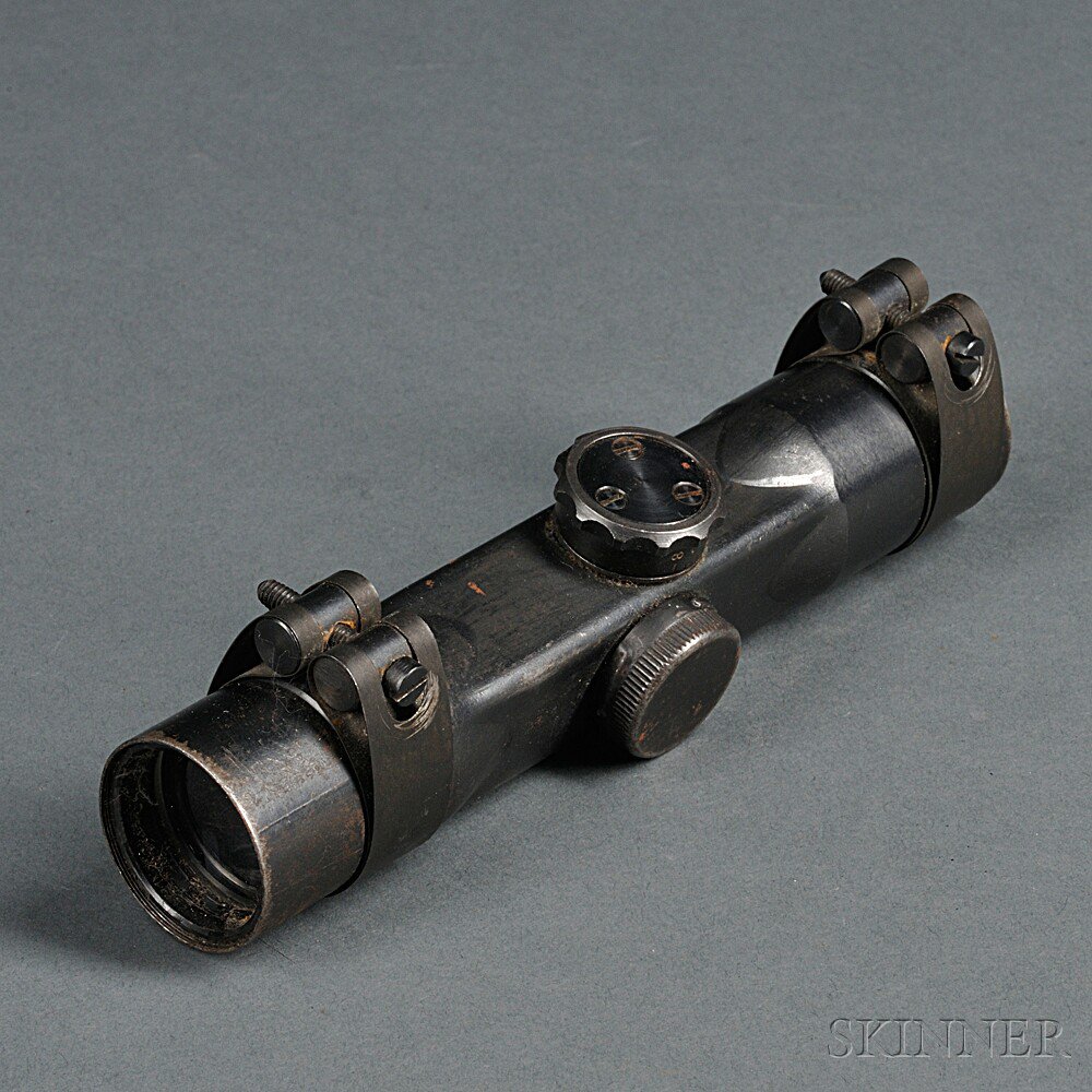 Appraisal: German ZF G Rifle Scope c - blued-steel scope marked