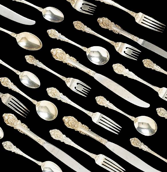 Appraisal: A sterling flatware setWallace Silversmiths Wallingford CTSir Christopher Comprising -