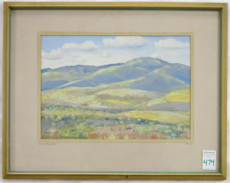 Appraisal: ROSS R GILL GOUACHE ON PAPER Washington California - Land