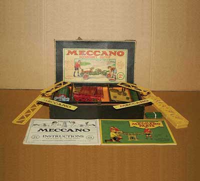 Appraisal: Meccano s No A Set with components in green and