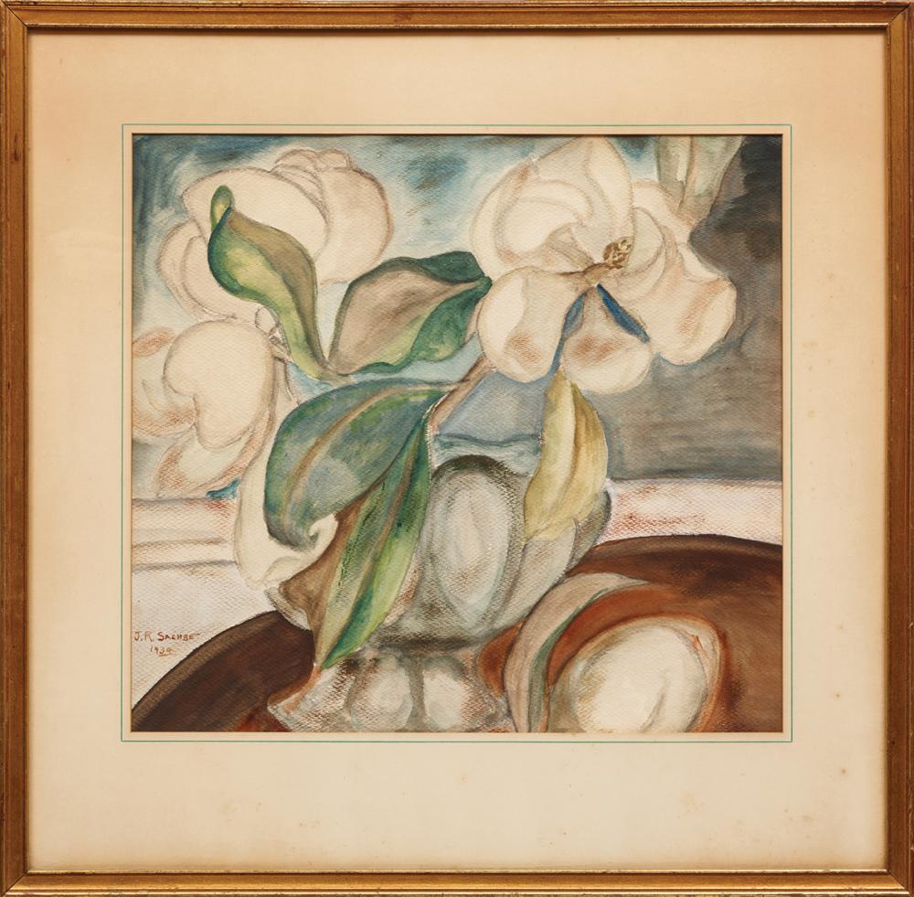 Appraisal: Janice R Sachse American Louisiana - Still Life of Magnolias