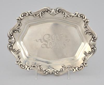 Appraisal: A Shaped Sterling Silver Dish by Frank M Whiting Co