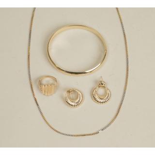 Appraisal: Assorted K Jewelry grams Assorted k jewelry comprising a k